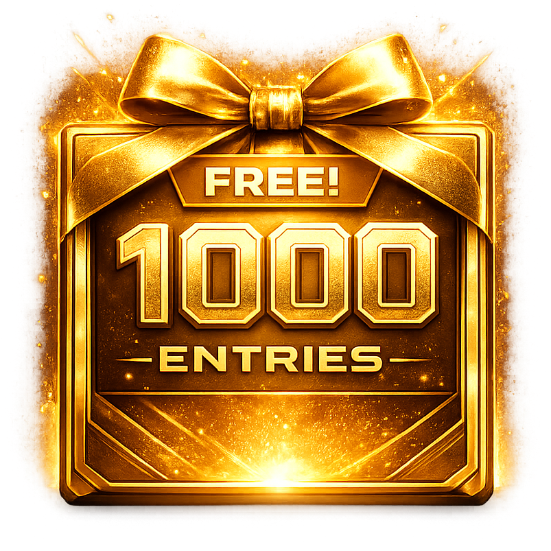 🎁 1,000 Free Entries